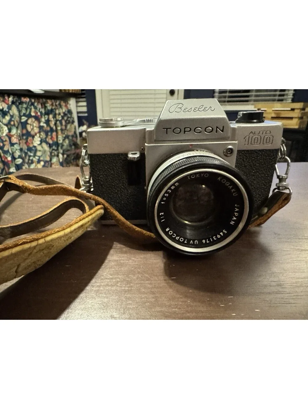 Vintage Beseler Topcon Auto100 35mm Film Camera W/ 53mm Lens Untested, As Is